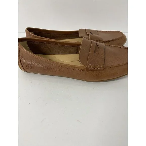 Born brown leather driving shoe loafer 8 medium - Picture 8 of 9